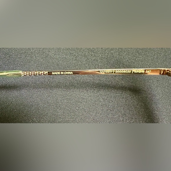 Brand New TOMS “Tulum” Bright Gold Laminate Gradient Brown Oversized Sunglasses - Picture 4 of 8